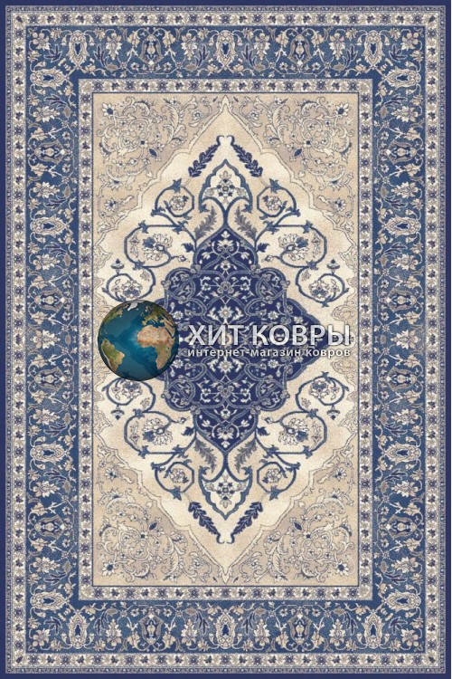 Польский ковер Isfahan Leyla Темно-синий